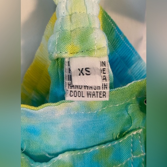 INFANT TYE-DYE Overall Shorts XS - Picture 6 of 7